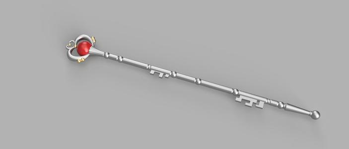 Sailor Pluto's Garnet Rod