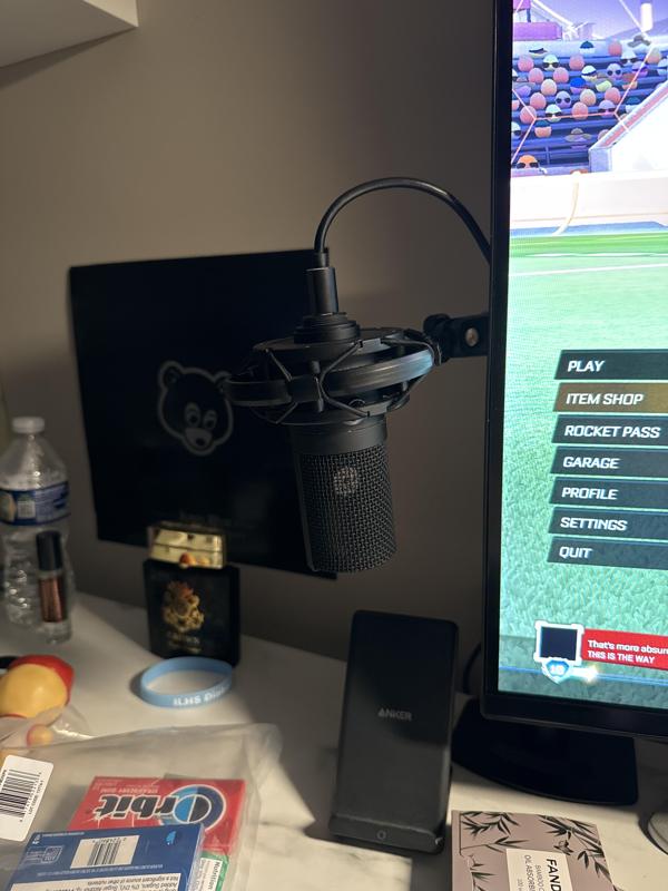 Monitor Arm Attached Shock Mount Holder