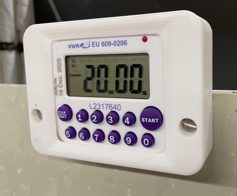 Wall mount for digital timer