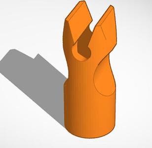 Arrow notch for 8mm shaft