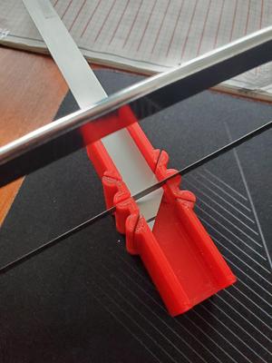 Cutting gauge for 15mm aluminium profile