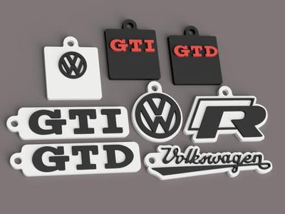 VW Volkswagen Golf R GTI GTD Schlüsselanhänger