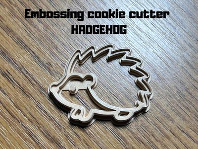 Embossing cookie cutter hagehog