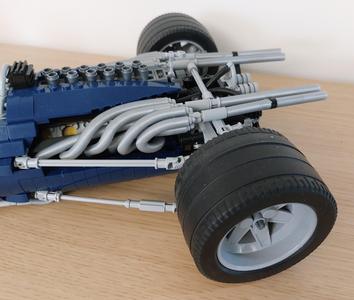 Exhaust pipes Blue Dream Car