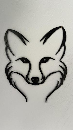 Fox Silhouette Wall Art