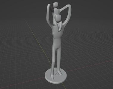 Father's Day Sculpture (smoothed & improved)