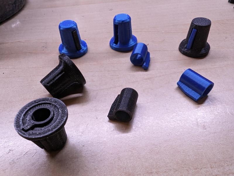 Knob for 6mm Encoder/potentiometer with or without cut. And colored Indexer