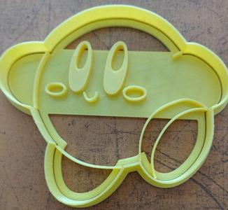 Kirby cookie cutter with stamp