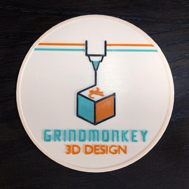 GrindMonkey 3D Design Coaster