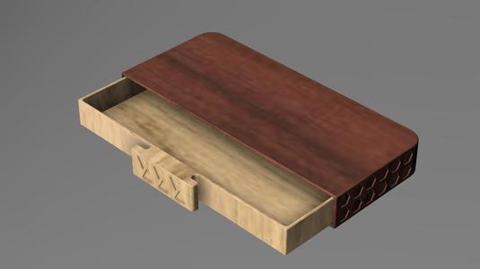 Under desk pencil drawer