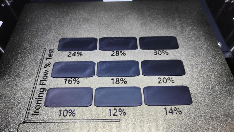 Ironing Calibration - Flow/Speed/Line Spacing