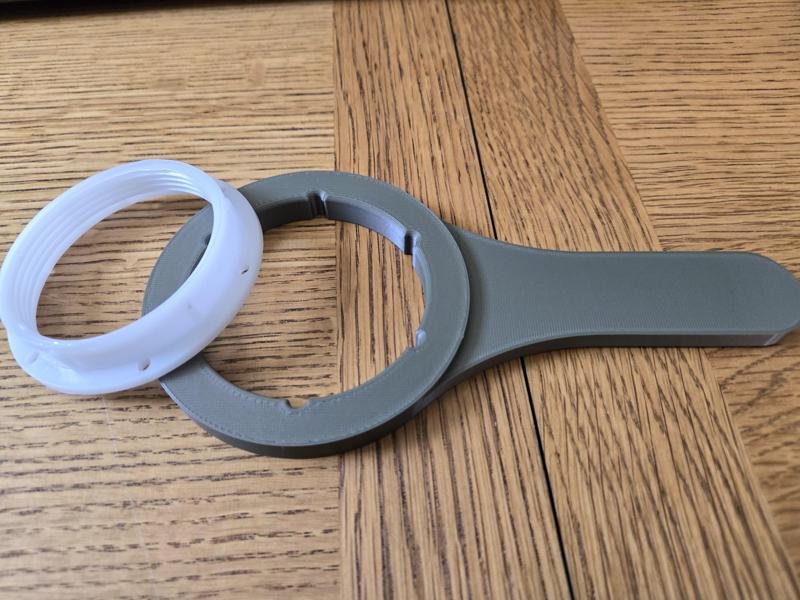 Flush Valve Wrench for Mansfield 6-point nut