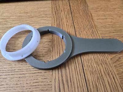 Flush Valve Wrench for Mansfield 6-point nut