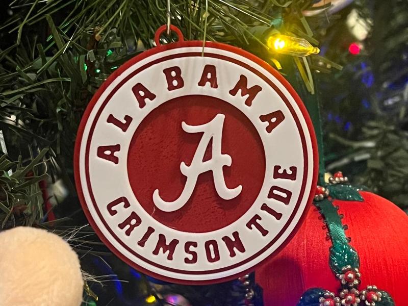 Alabama Crimson Tide Crest Logo Ornament/Medallion