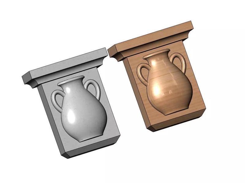 Neoclassical urn corbel and bracket