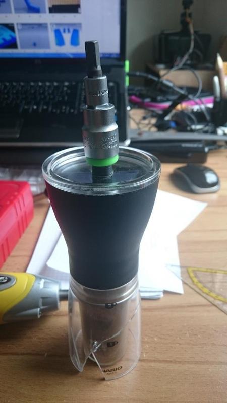 Coffe bean grinding adapter for drill (M15 Nut)