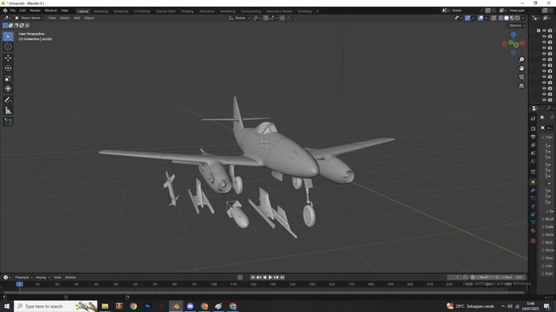 Messerschmitt Me 262 – 3D WWII Jet Fighter