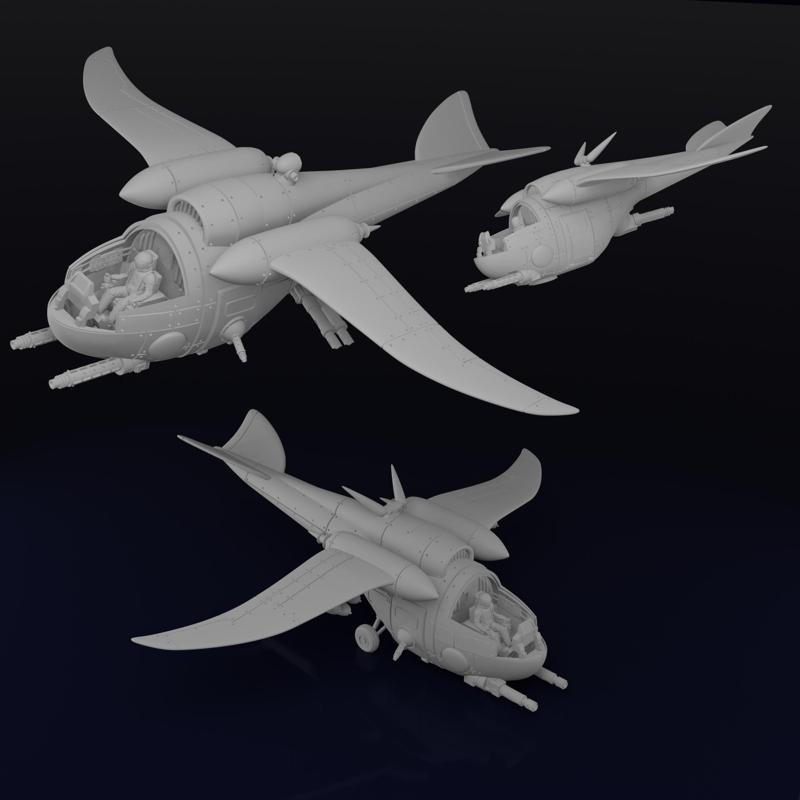 Atom-mech Copter Gunship/Transport/Bomber