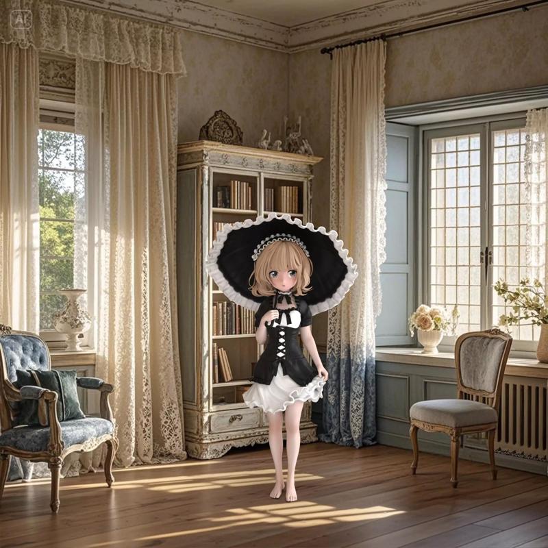 Syaro Kirima anime girl with umbrella