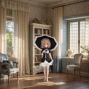 Syaro Kirima anime girl with umbrella