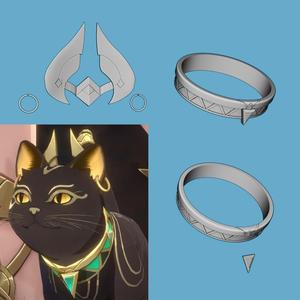 Nefer's Cat (Ashru) Accessories