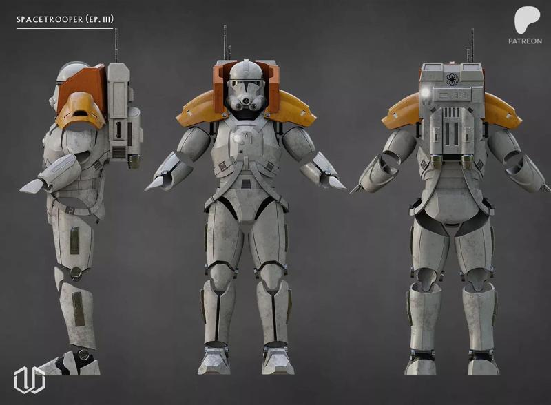 Star Wars SPACETROOPER EP3 Concept Action Figure Kit