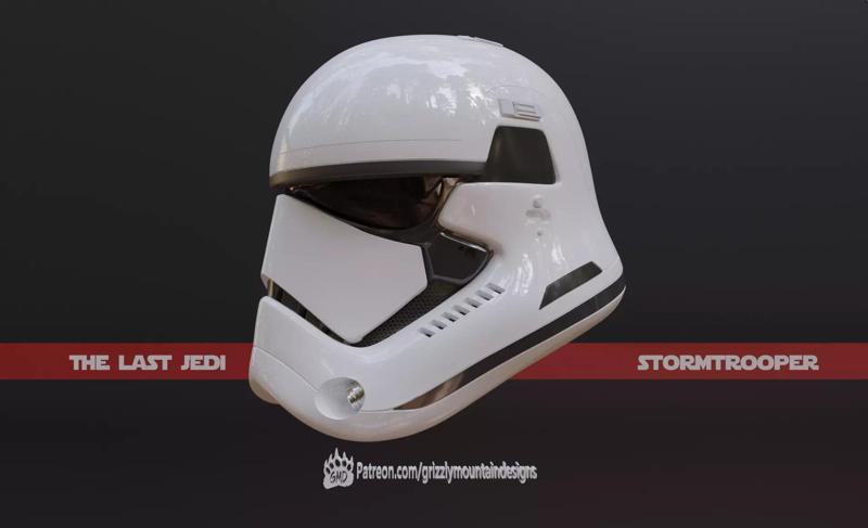 The Last Jedi Storm trooper accurate helmet FOTK ready to print
