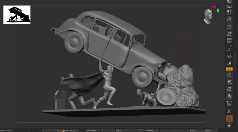 Superman 1938 Diorama