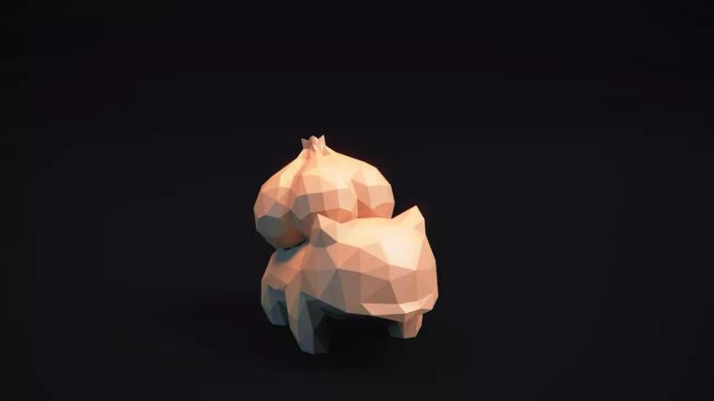 Bulbasaur - Stylized LowPoly Art -