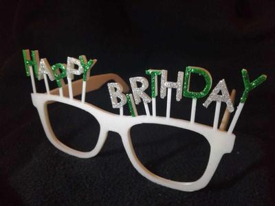 Birthday glasses