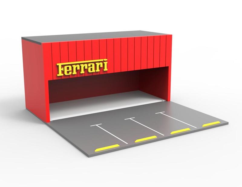 FERRARI DEALERSHIP/DEALERSHIP FERRARI - DIORAMA 1/64