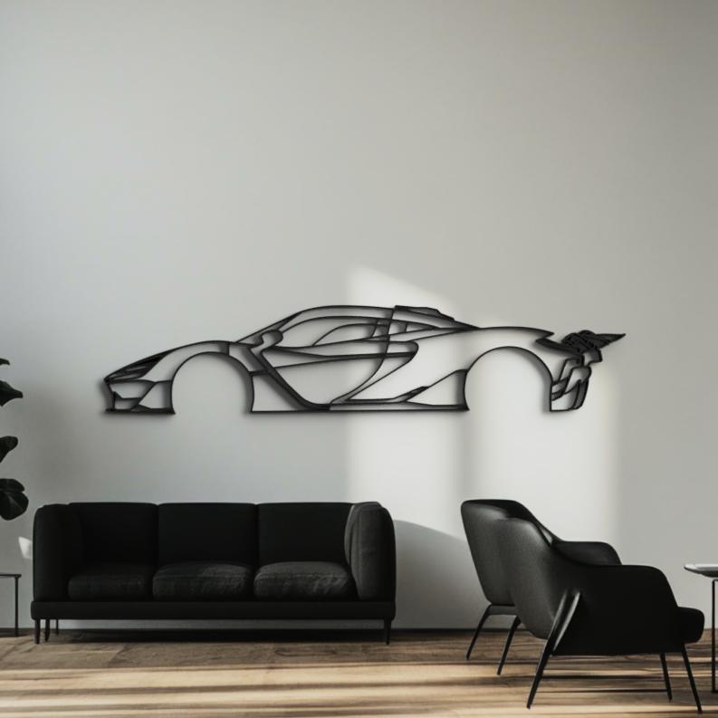 MCLAREN W1 - Wall Art/ Silhouette