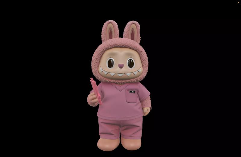 Labubu Hospital Figure