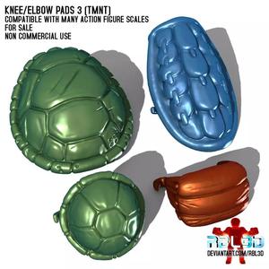 Knee Elbow Pads pack 3 TMNT