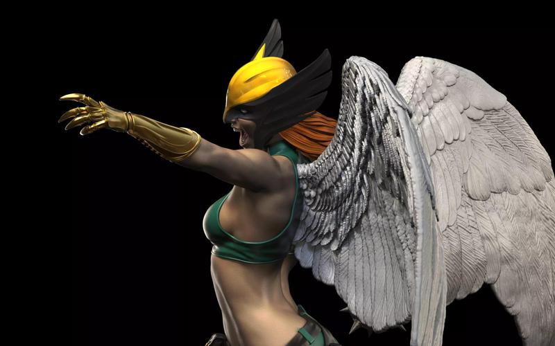 Hawkgirl Statue