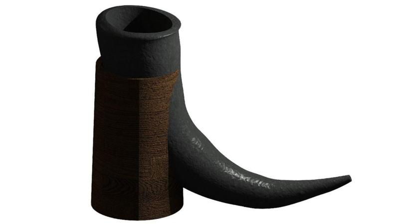 Vikings Horn Glass