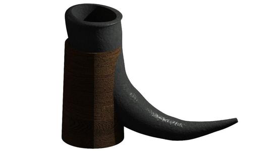 Vikings Horn Glass
