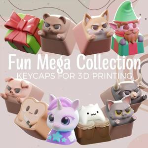 Fun Mega Collection - keycaps to print - Mechanical keyboard