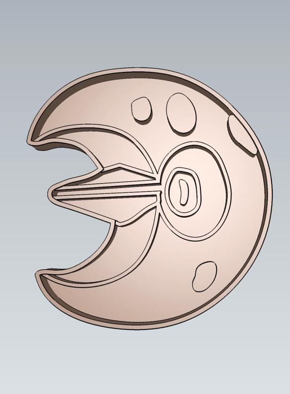 Amazing Pokemon Lunatone Cookie Cutter Stamp Cake Decorating