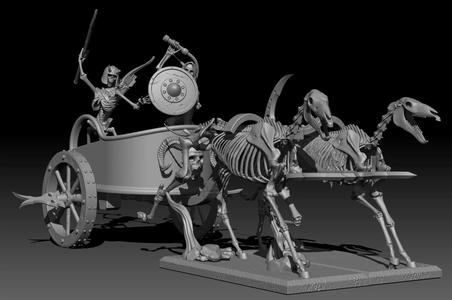Skeleton chariot