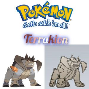 AMAZING POKEMON Terrakion COOKIE CUTTER STAMP CAKE DECORATING