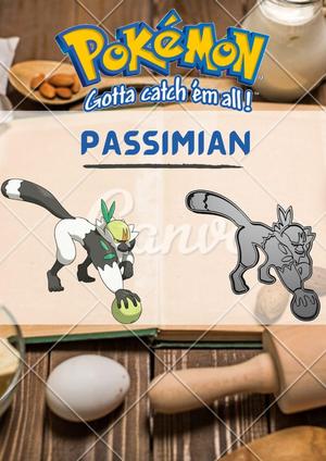 AMAZING POKEMON passimian COOKIE CUTTER STAMP CAKE DECORATING