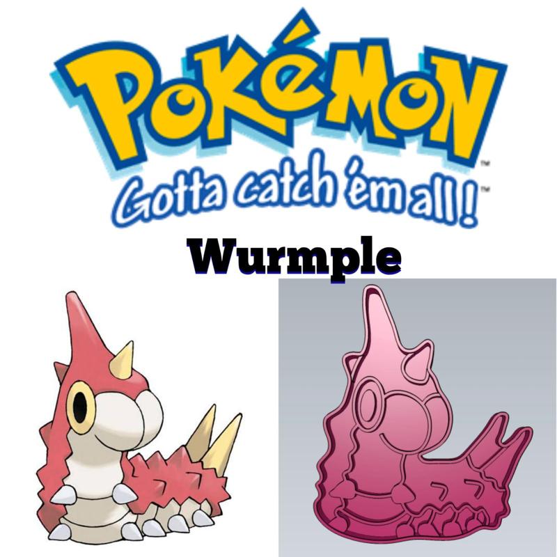 AMAZING POKEMON Wurmple COOKIE CUTTER STAMP CAKE DECORATING