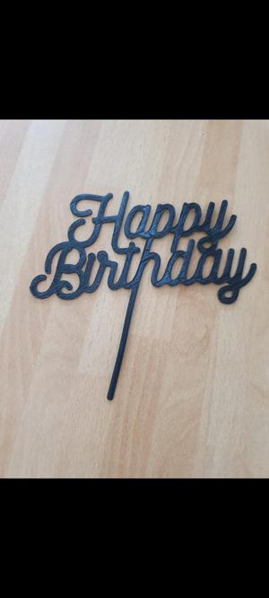 Happy Birthday Cake Topper