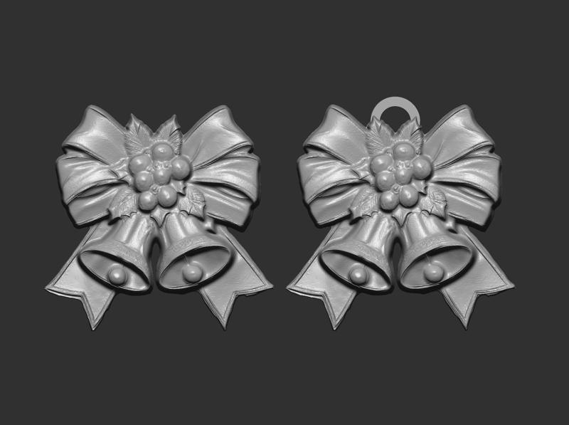 christmas tree ribbon bow 12