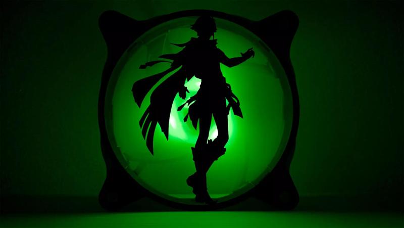 Genshin Impact Alhaitham PC fan cover