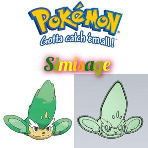 AMAZING POKEMON simisage COOKIE CUTTER STAMP CAKE DECORATING