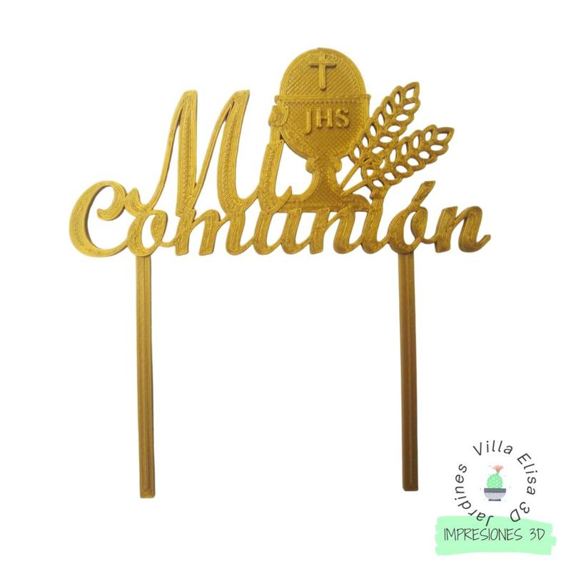 My communion cake topper