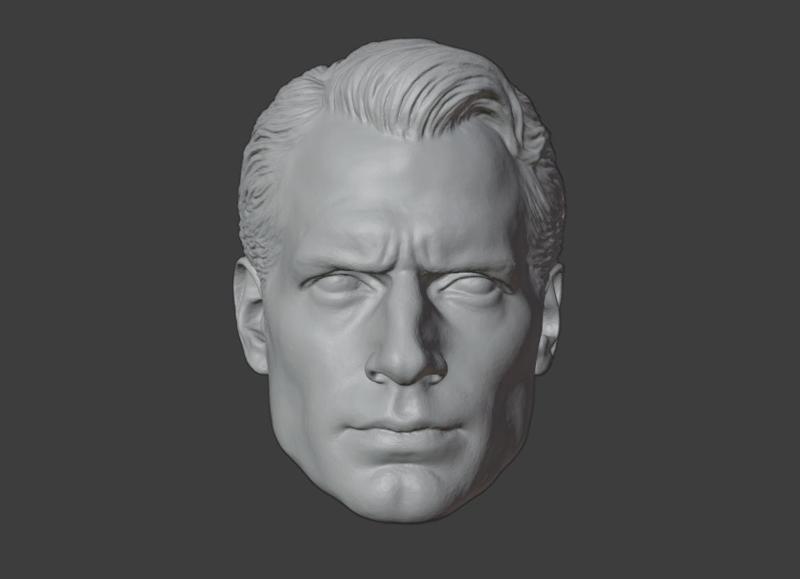 MAN OF STEEL HENRY CAVILL SUPERMAN HEAD BATMAN V SUPERMAN HEAD HOT TOYS