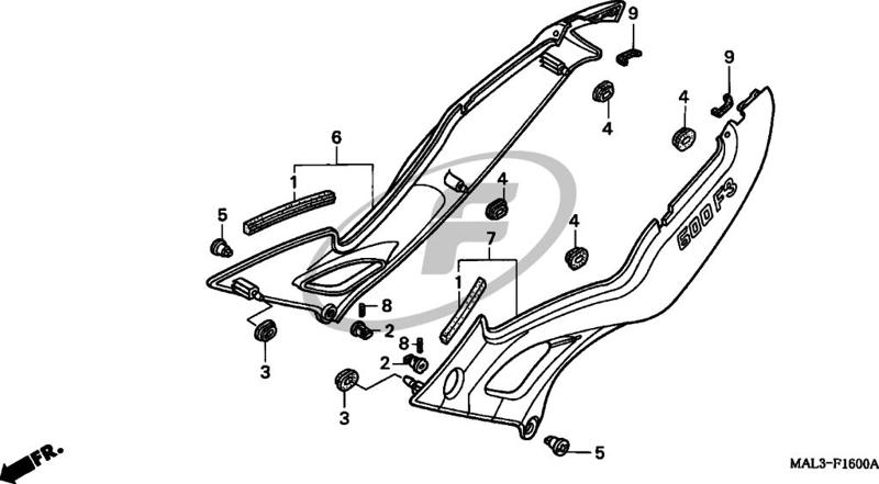 Honda CBR600 F3 side cover lock